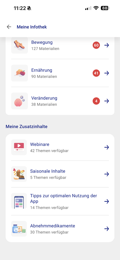 zanadio App – Modul Nebenwirkungen