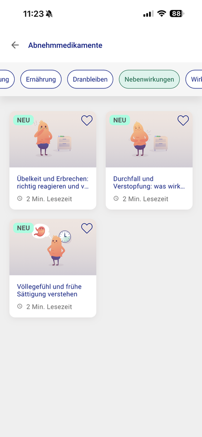 zanadio – Nebenwirkungen